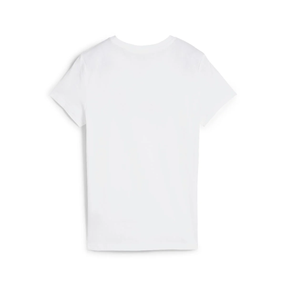 T-shirt da donna bianca con logo nero a contrasto sul petto Puma - Image 5