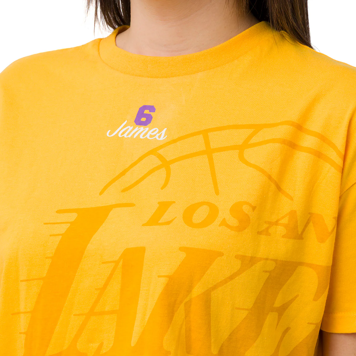 T-shirt da Donna Giallo ocra con stampa LA Lakers NBA - Image 3