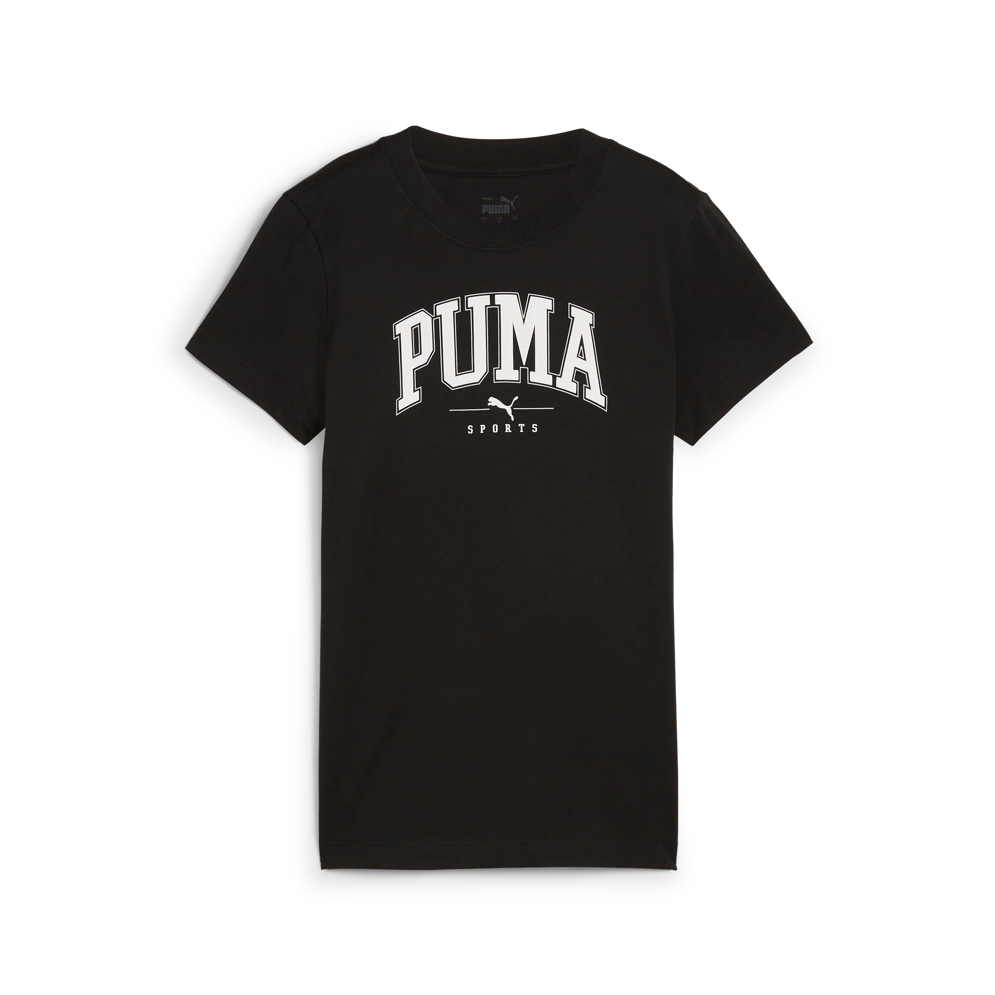 T-shirt da donna nera con logo a contrasto Puma - Image 4