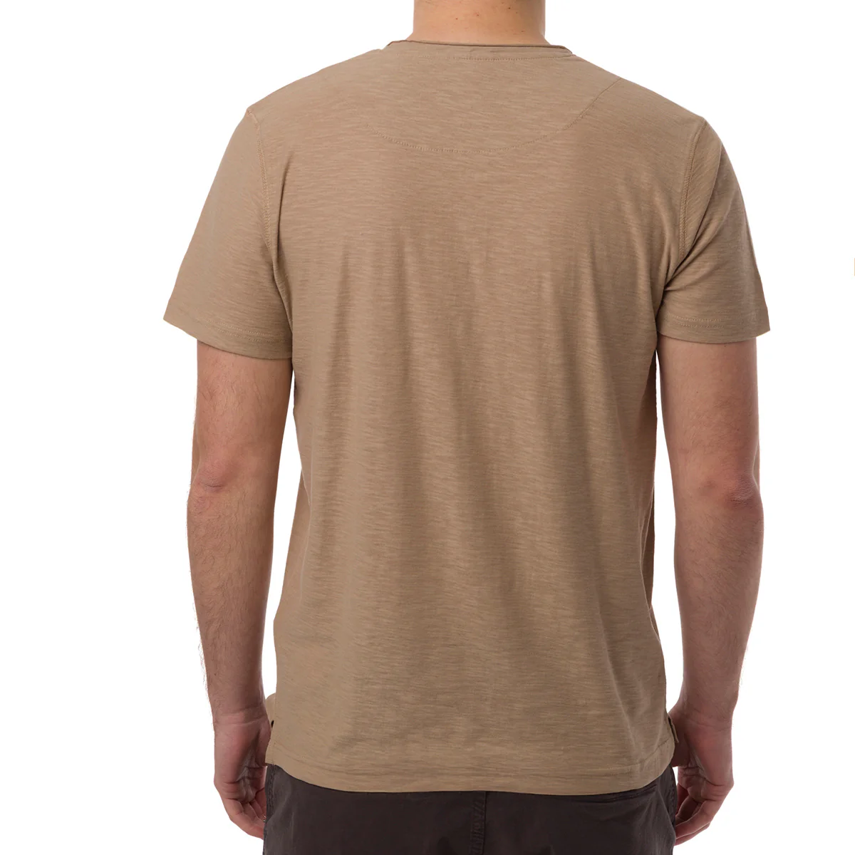 T-shirt da Uomo Beige con bottoni e logo Navy Sails - Image 2