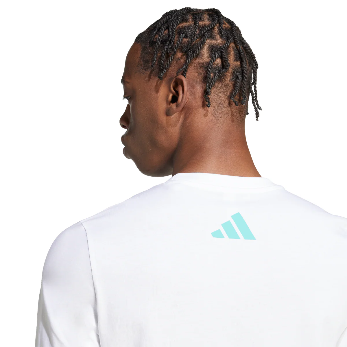 T-shirt da Uomo bianca con logo adidas x Mercedes-AMG Petronas F1 Team - Image 4