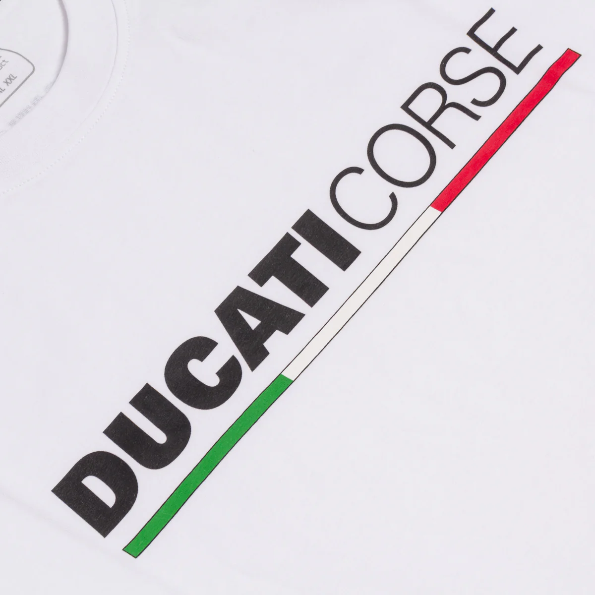 T-shirt da uomo bianca con logo Ducati Corse - Image 3