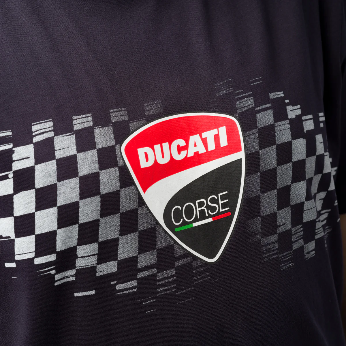 T-shirt da uomo blu navy con stampa e logo Ducati Corse - Image 3