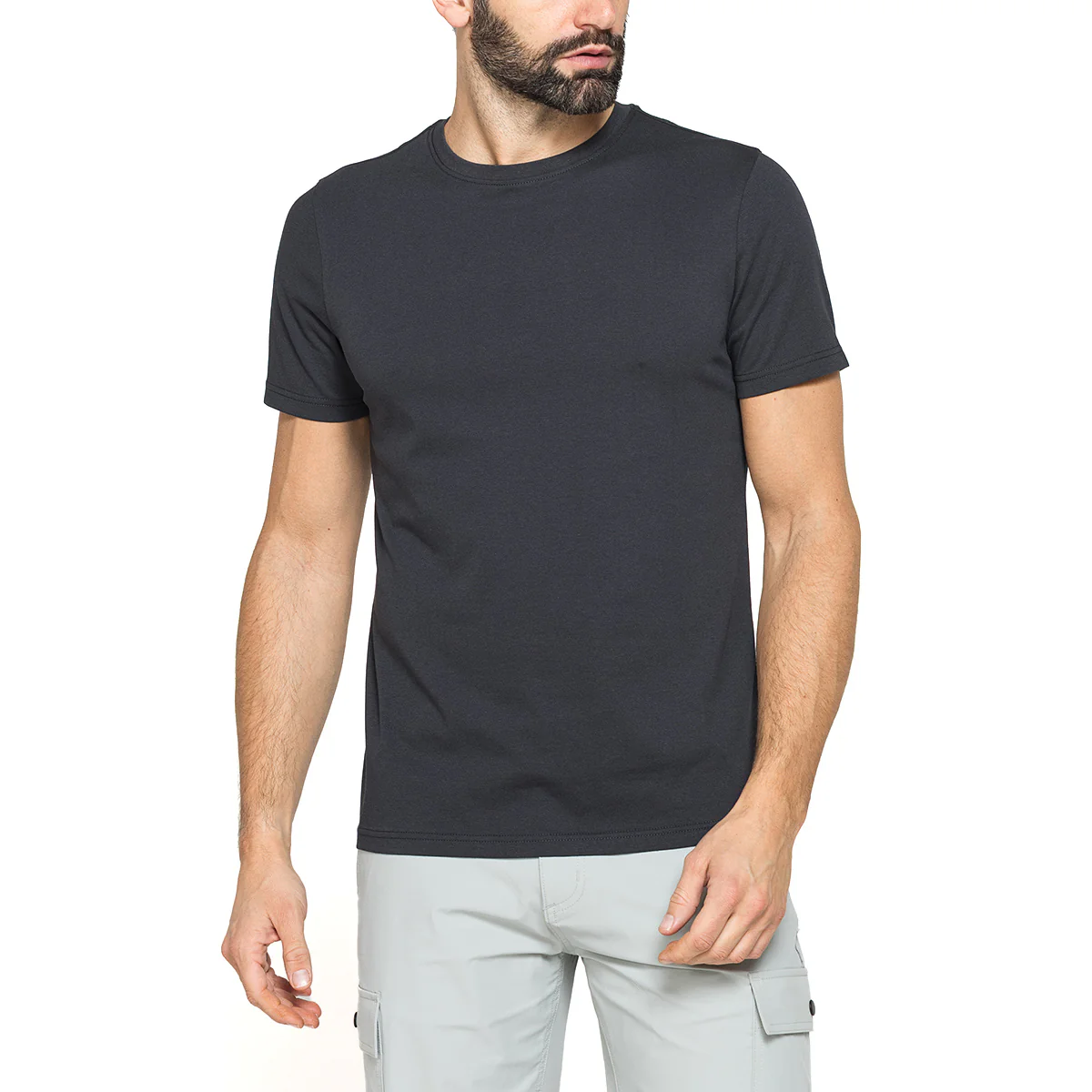 T-shirt da Uomo blu tinta unita in morbido cotone Carrera Jeans