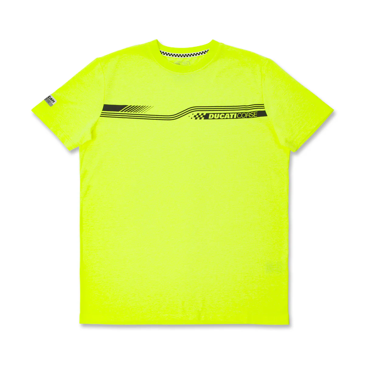 T-shirt da Uomo Gialla con stampa grafica e logo Ducati Corse