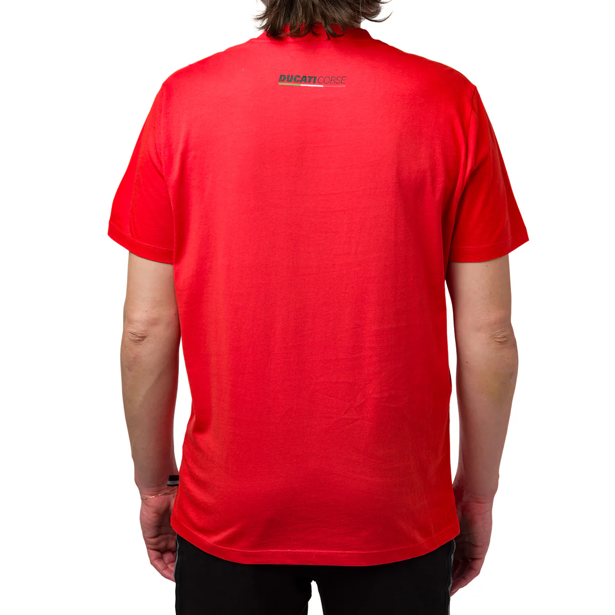 T-shirt da uomo rossa con logo Ducati Corse - Image 2