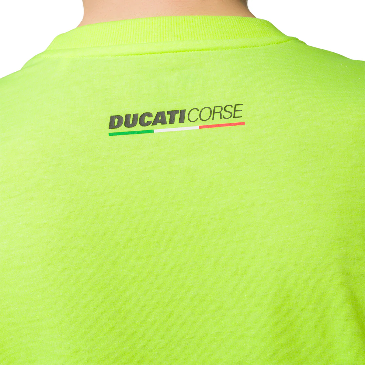 T-shirt giallo fluo da uomo con logo Ducati Corse Edo 2 - Image 4