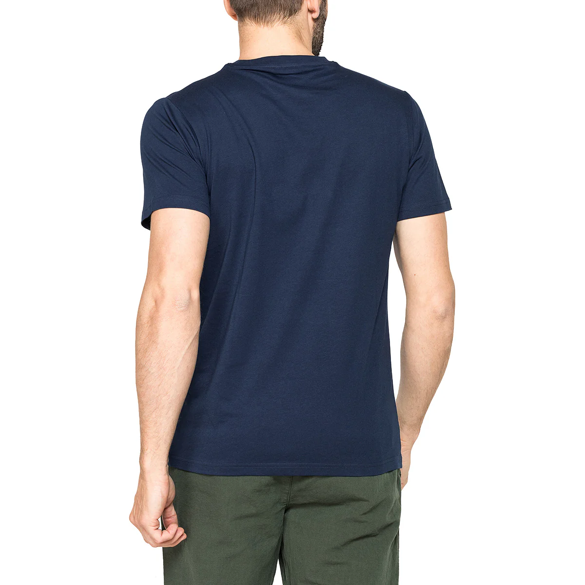 T-shirt girocollo blu da Uomo in cotone con logo Carrera Jeans - Image 3