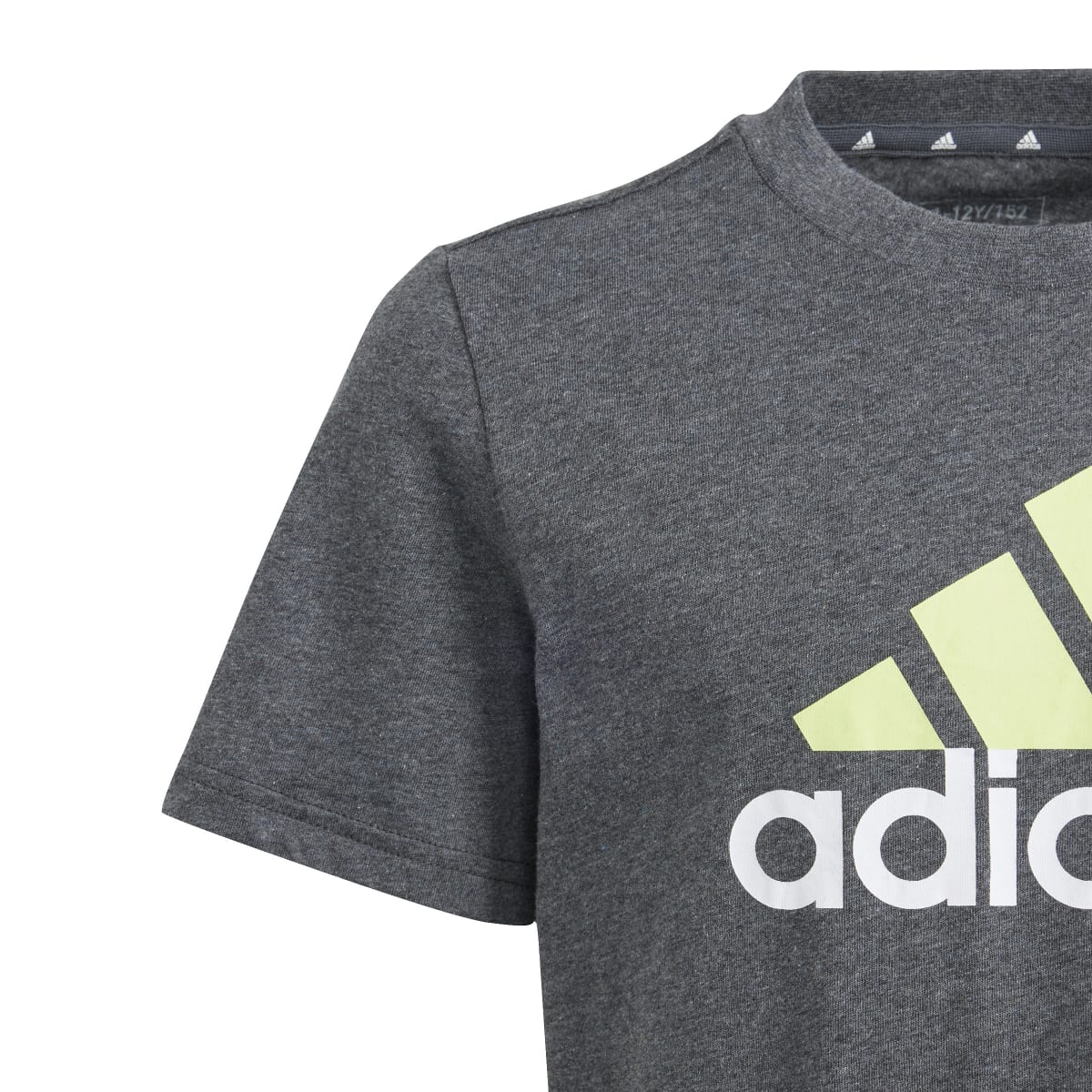 T-shirt grigia da bambino con logo sul petto adidas - Image 3