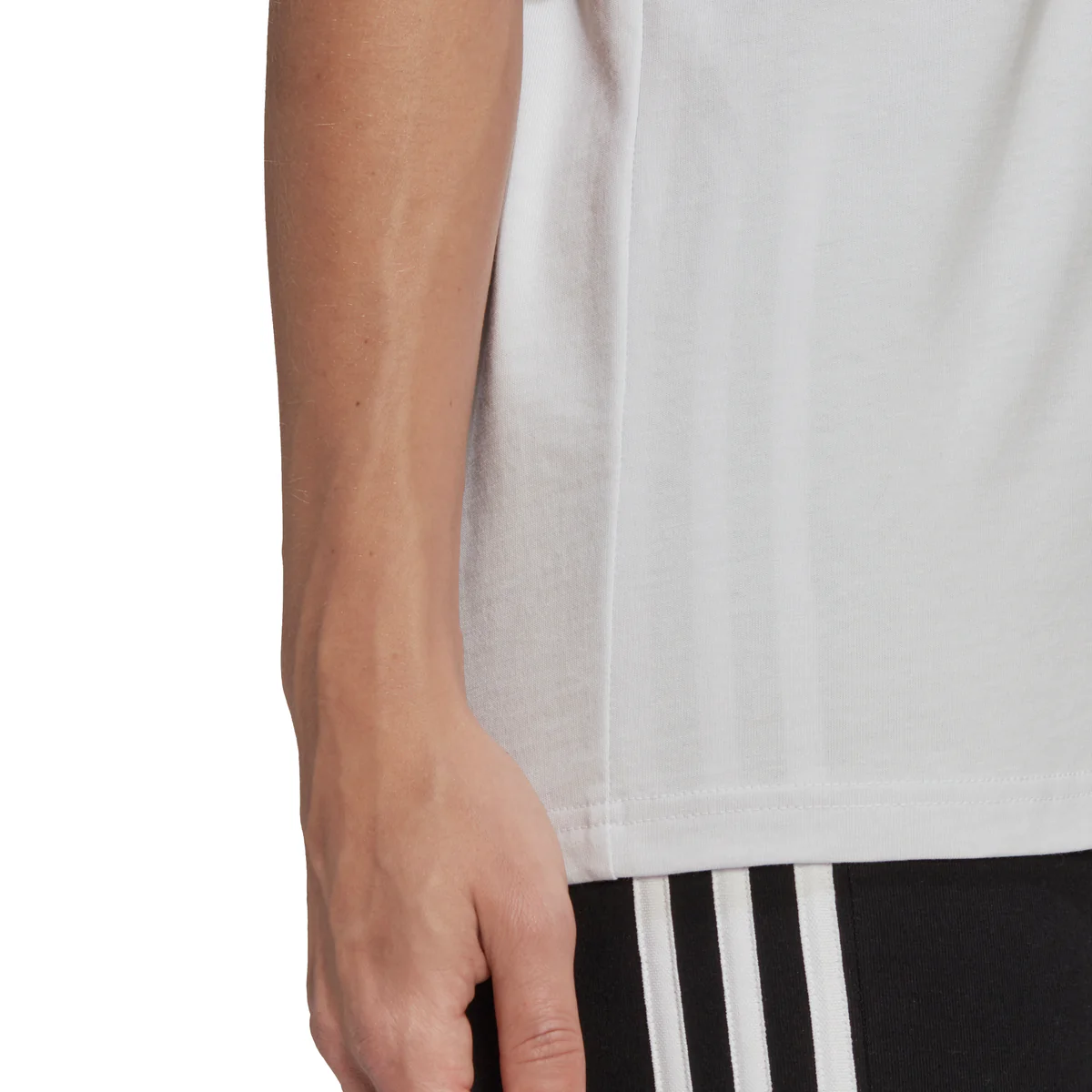 T-shirt grigia da donna adidas Essentials 3-Stripes - Image 5