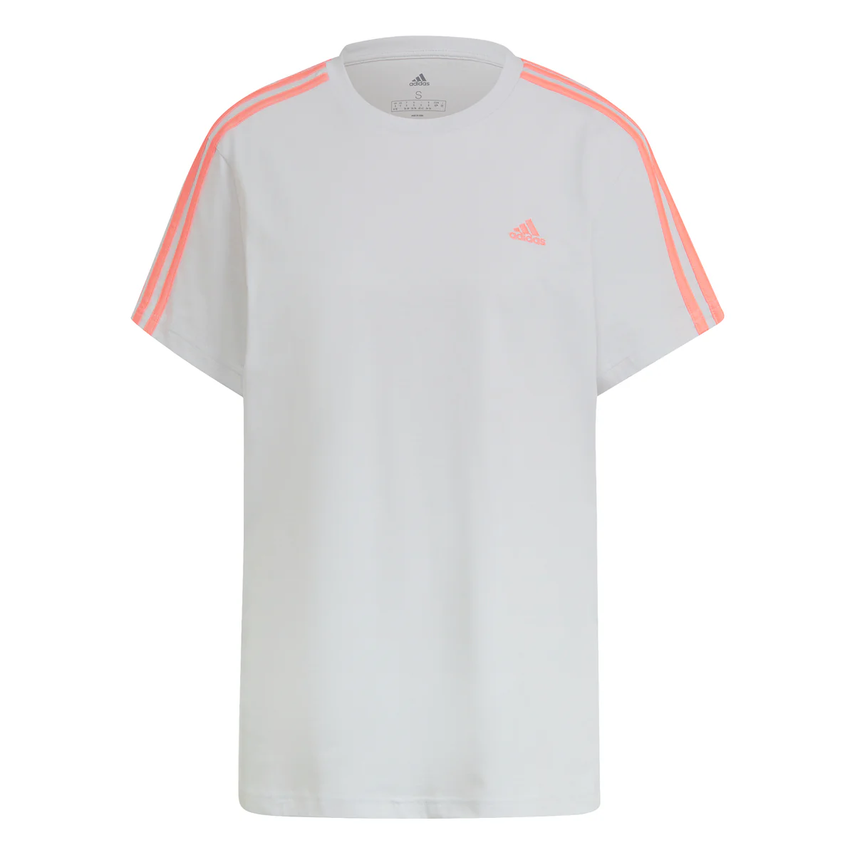 T-shirt grigia da donna adidas Essentials 3-Stripes - Image 6
