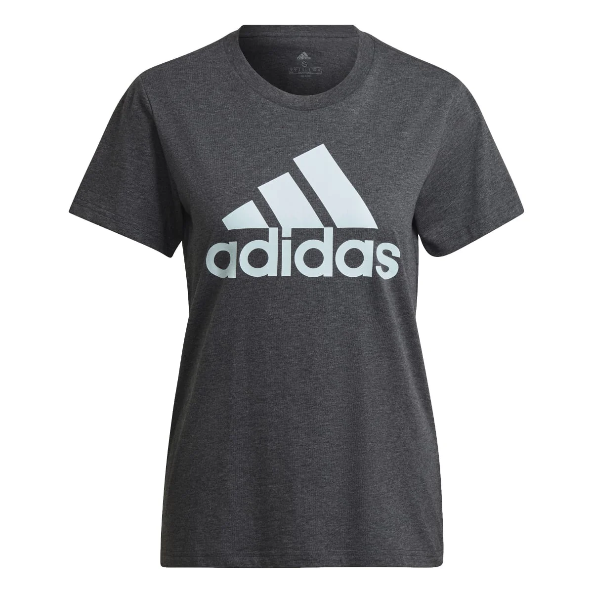 T-shirt grigia da donna adidas LOUNGEWEAR Essentials Logo - Image 6