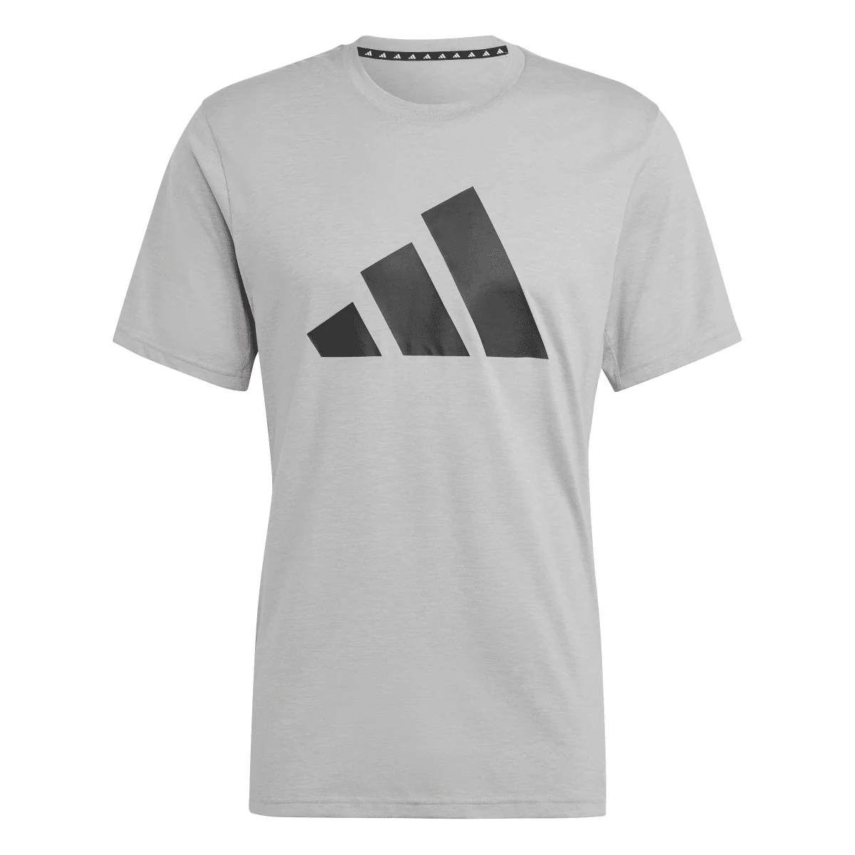 T-shirt grigia da Uomo con logo frontale stampato adidas