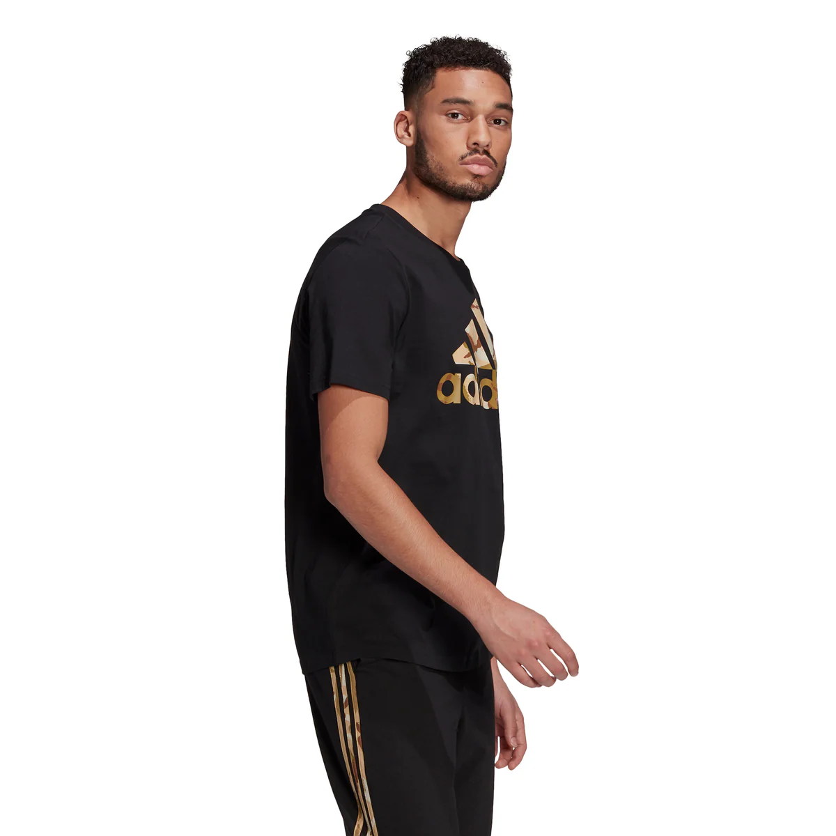 T-shirt nera adidas Essentials Camouflage Print Tee - Image 2
