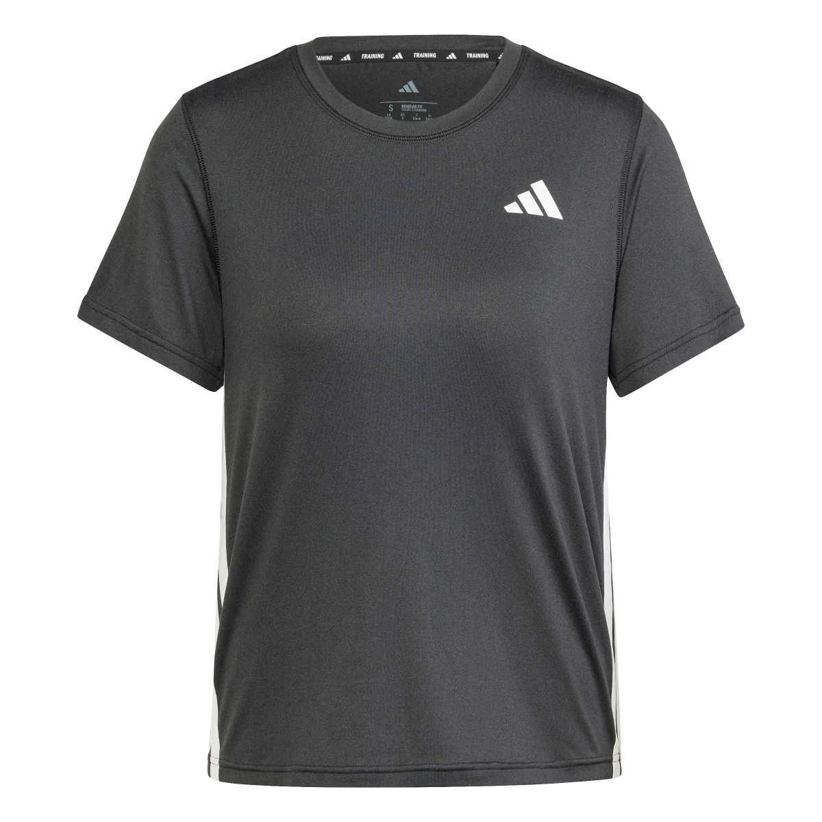 T-shirt nera da allenamento da Donna Train Essentials 3-Stripes adidas - Image 5