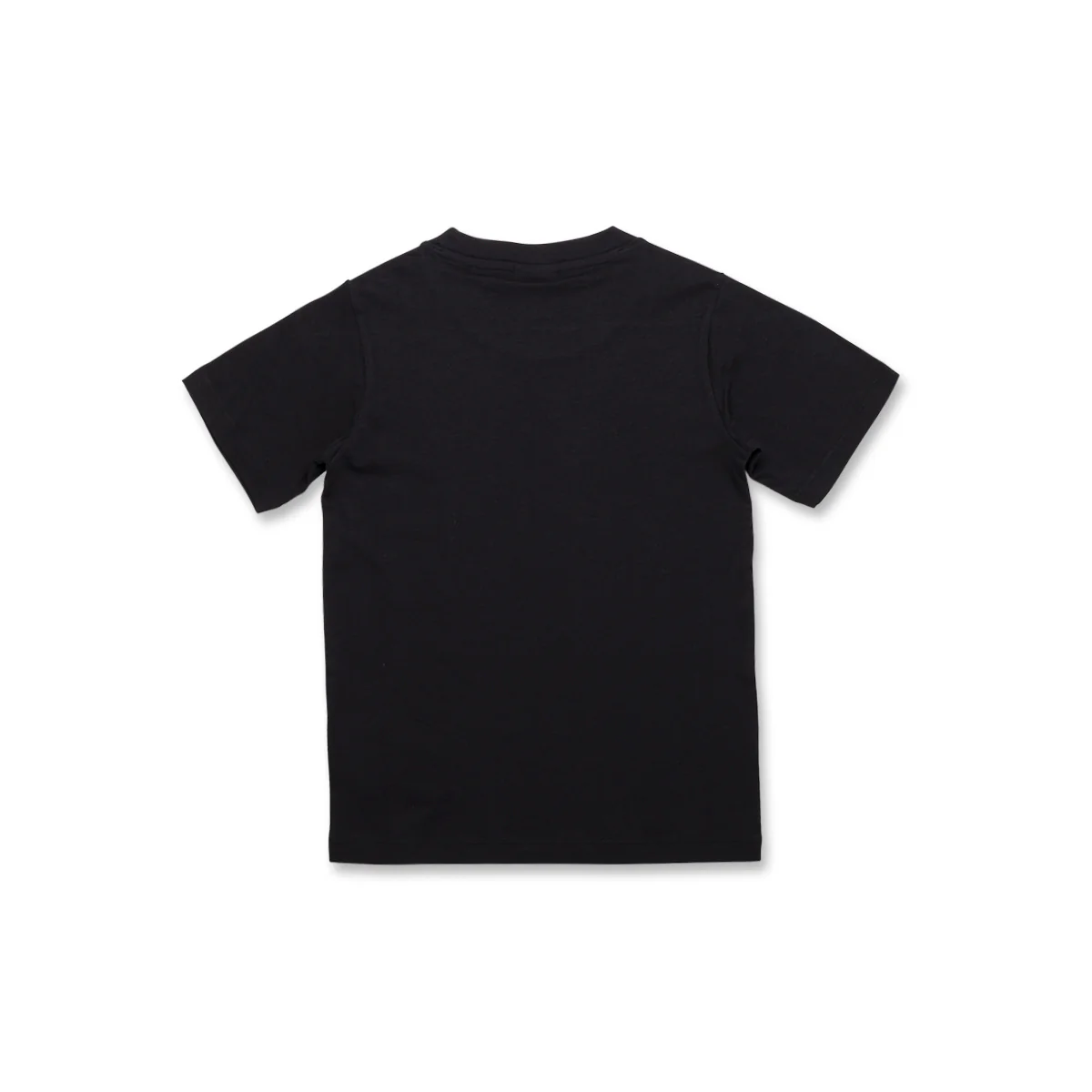 T-shirt nera da bambina con loghi multicolore sul petto Champion - Image 2