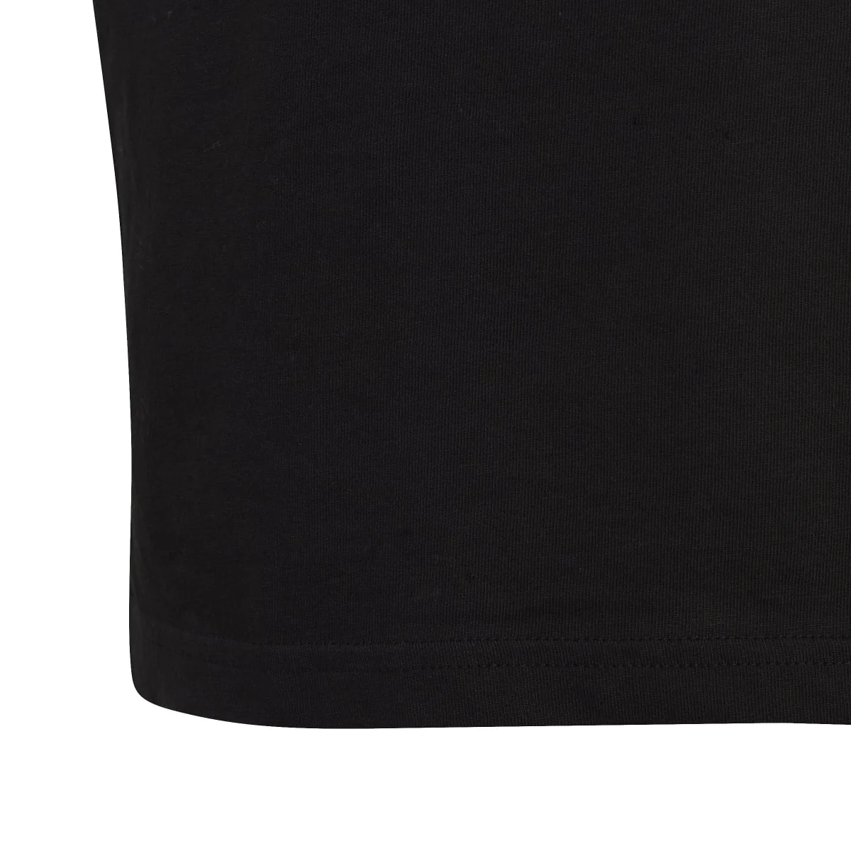 T-shirt nera da bambino con logo sul petto adidas Essentials Linear - Image 4