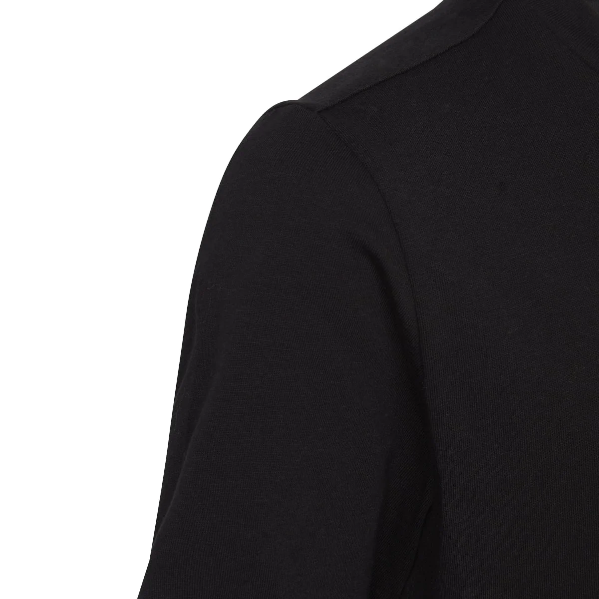 T-shirt nera da bambino con logo sul petto adidas Essentials Linear - Image 5
