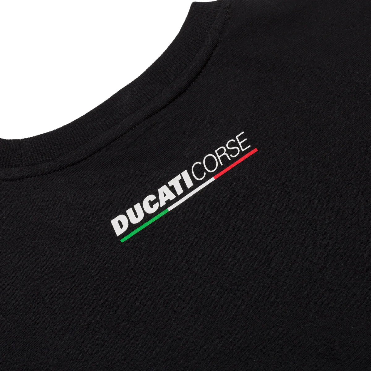 T-shirt nera da bambino con logo sul petto Ducati Corse Graffiti - Image 4