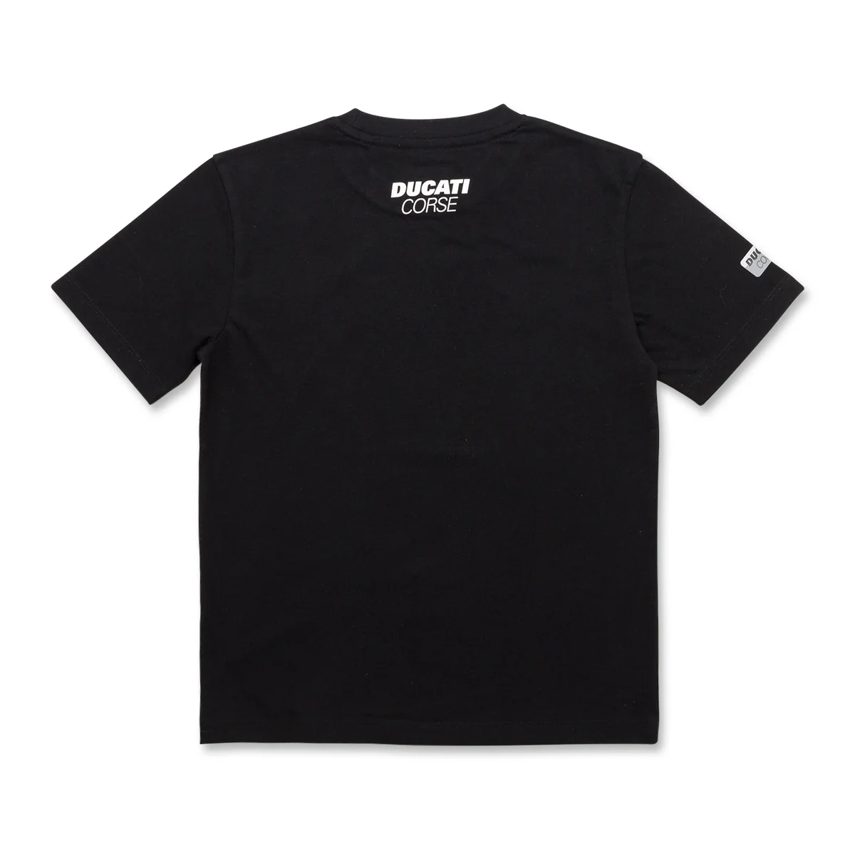 T-shirt nera da bambino con stampa Ducati Corse - Image 2