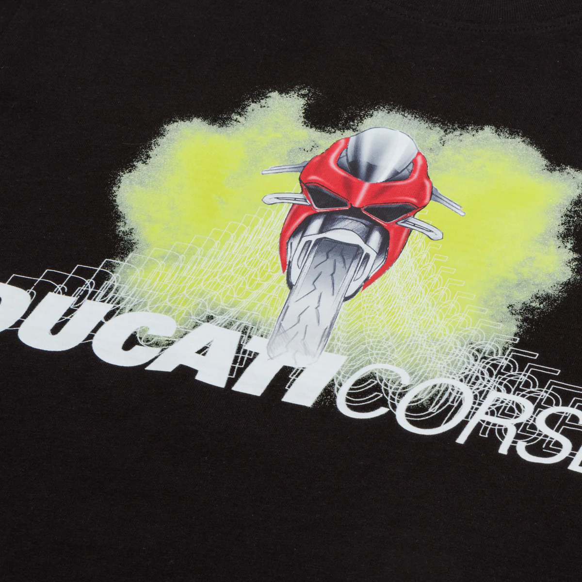 T-shirt nera da bambino con stampa Ducati Corse - Image 3
