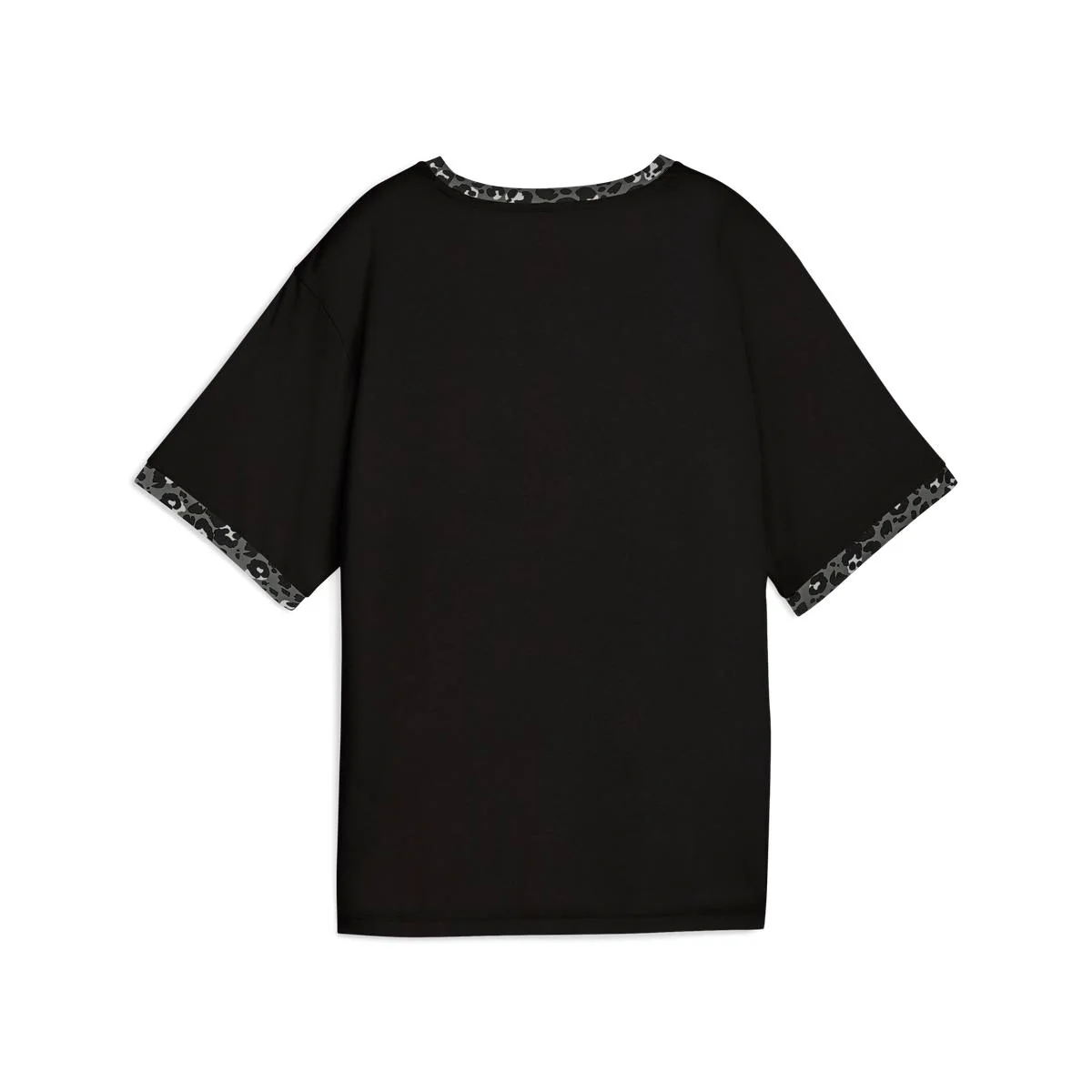 T-shirt nera da Donna con dettagli animalier ESS GRAPHIC Puma - Image 4