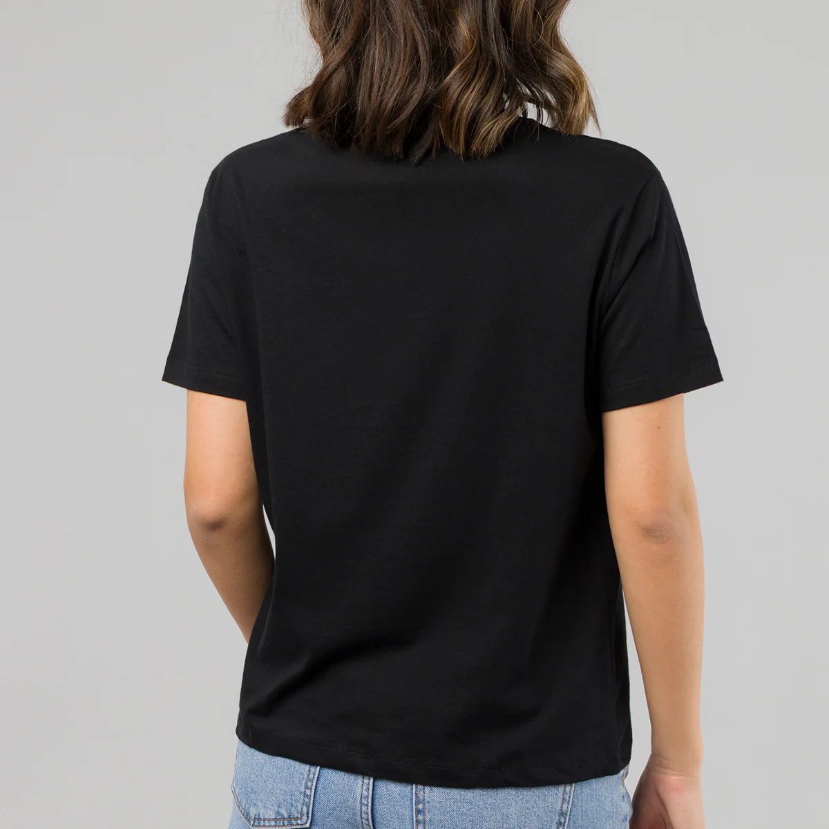 T-shirt nera da Donna in Cotone con stampa Stitch Disney - Image 2