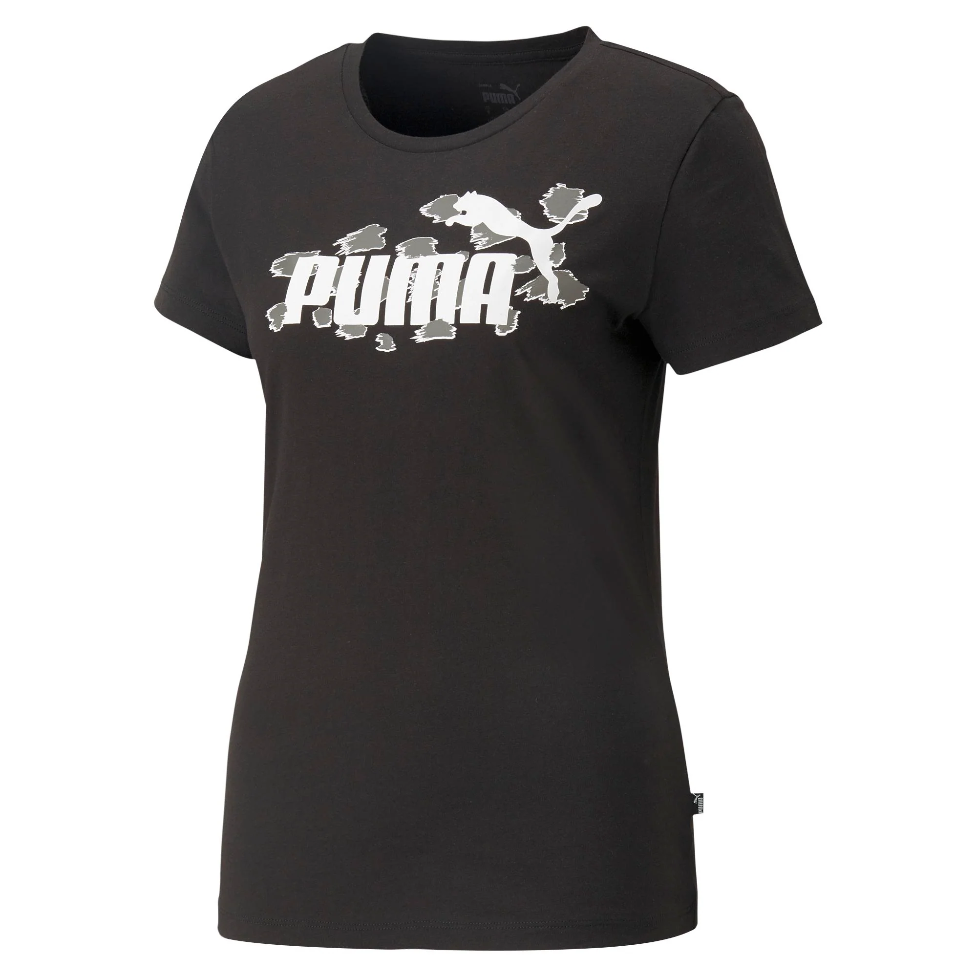 T-shirt nera da donna Puma Essentials+ Animal - Image 6