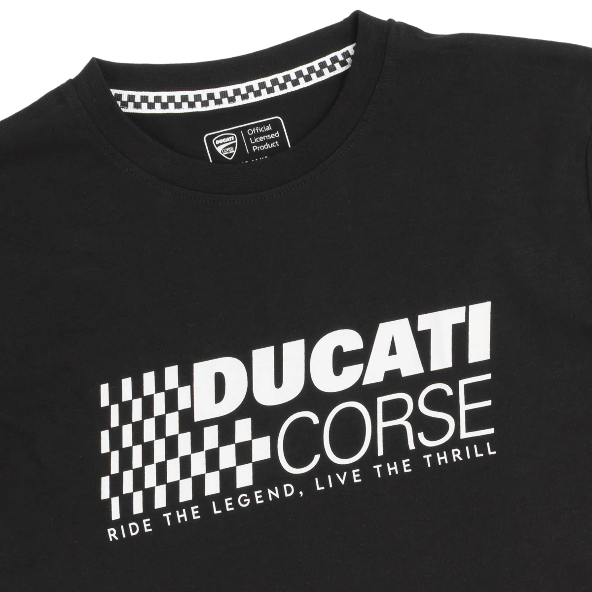T-shirt nera da Ragazzo con stampa frontale Ducati Corse - Image 3