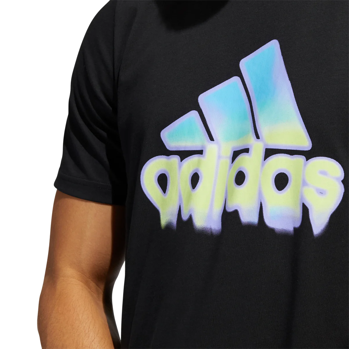 T-shirt nera da uomo adidas - Image 4