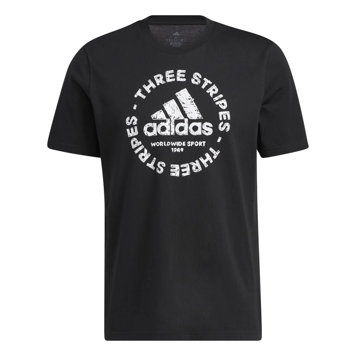 T-shirt nera da uomo adidas Sketch Emblem Graphic - Image 6