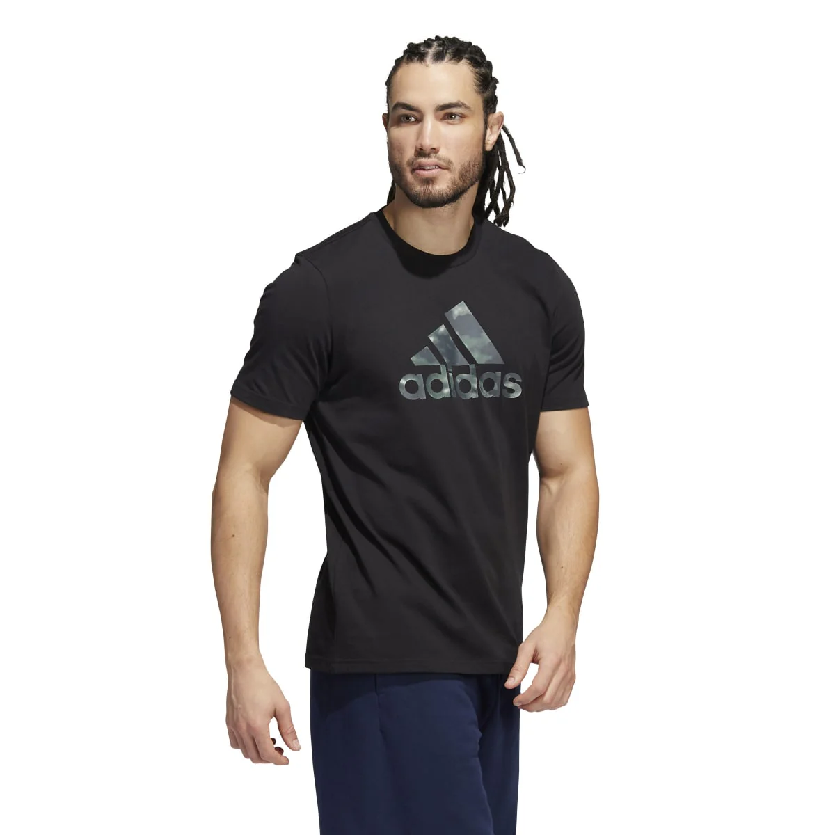 T-shirt nera da uomo adidas World of adidas Accessories - Image 3