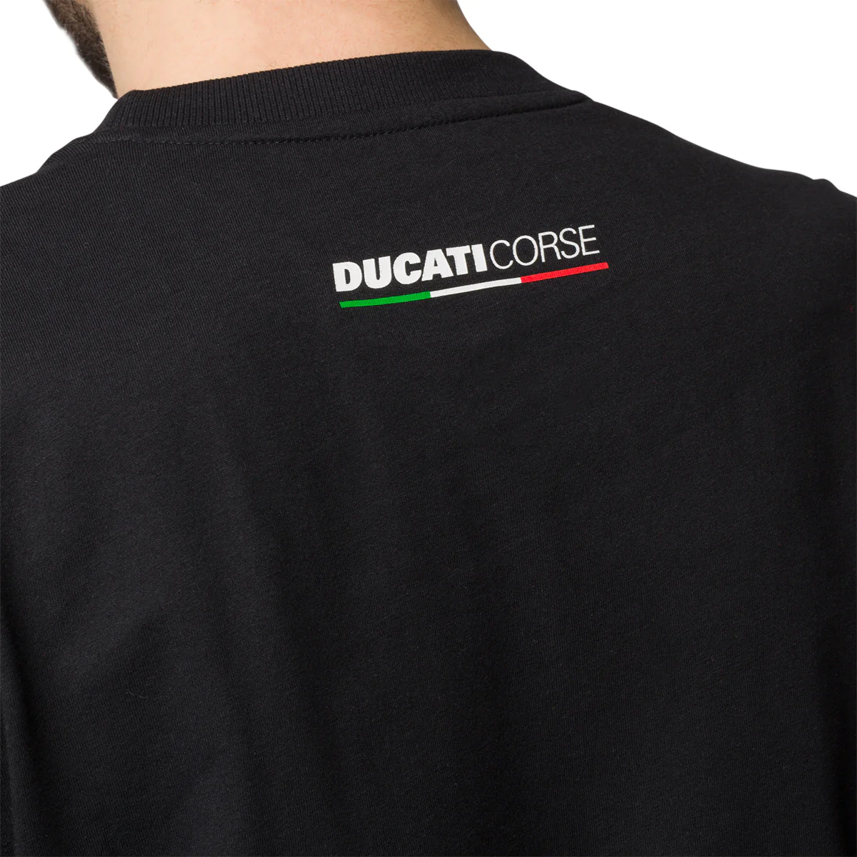 T-shirt nera da uomo con logo Ducati Corse Sidecar - Image 4