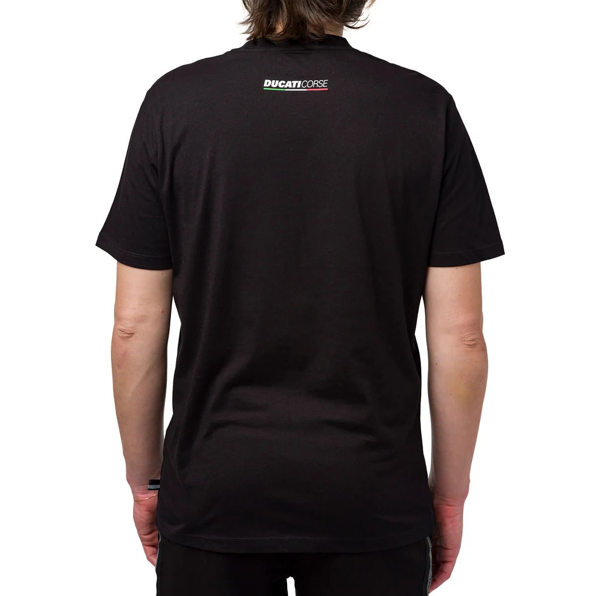 T-shirt nera da uomo con logo frontale Ducati Corse - Image 2