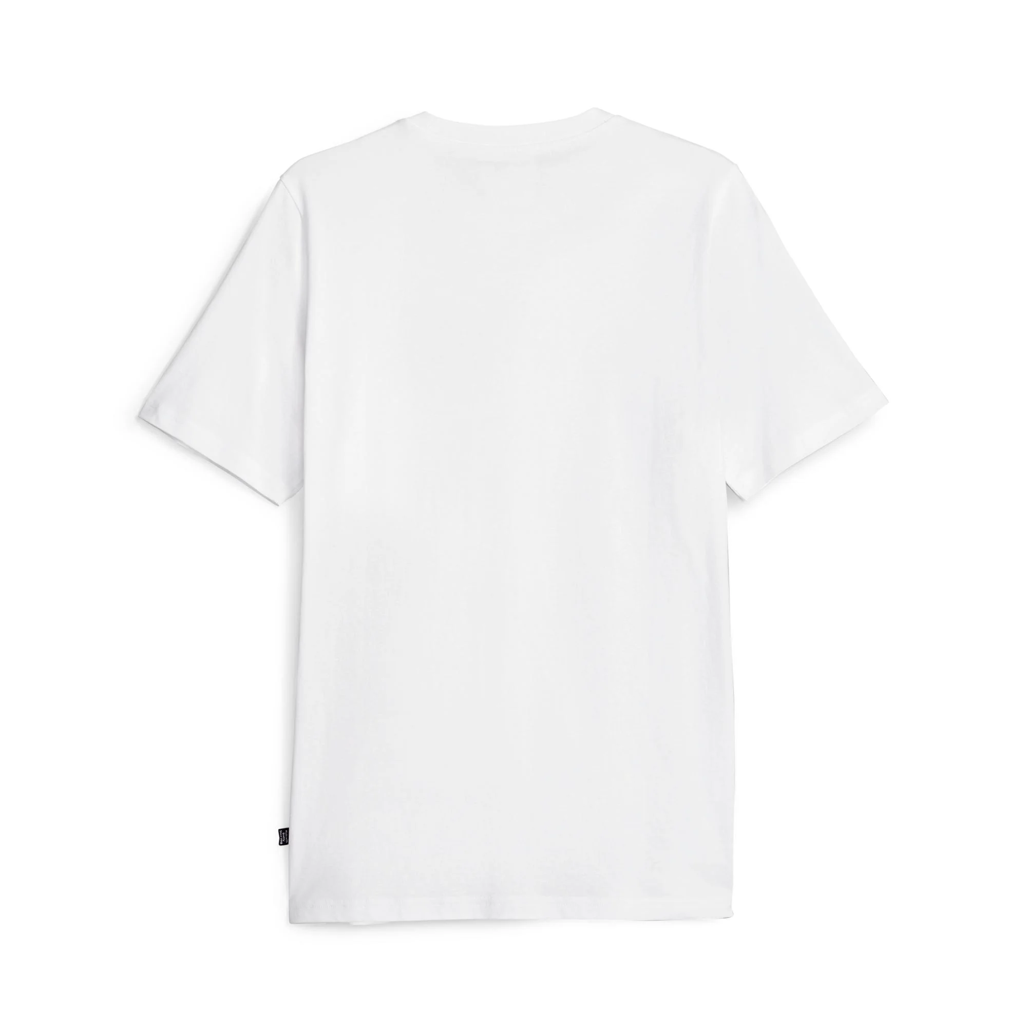 T-shirt nera da uomo con logo grigio e nero sul petto Puma Graphics - Image 2