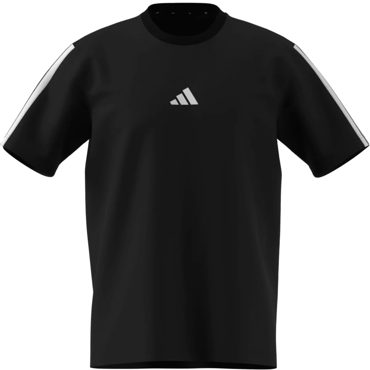 T-shirt nera da Uomo in cotone con logo adidas - Image 5
