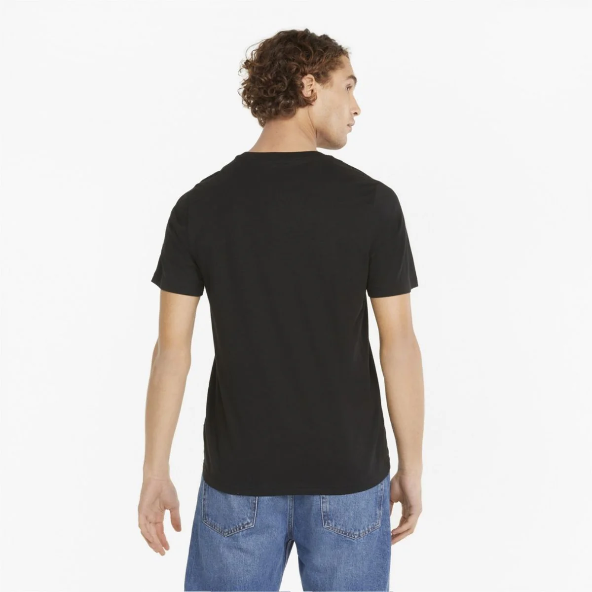 T-shirt nera da uomo Puma No. 1 Logo Graphic - Image 2