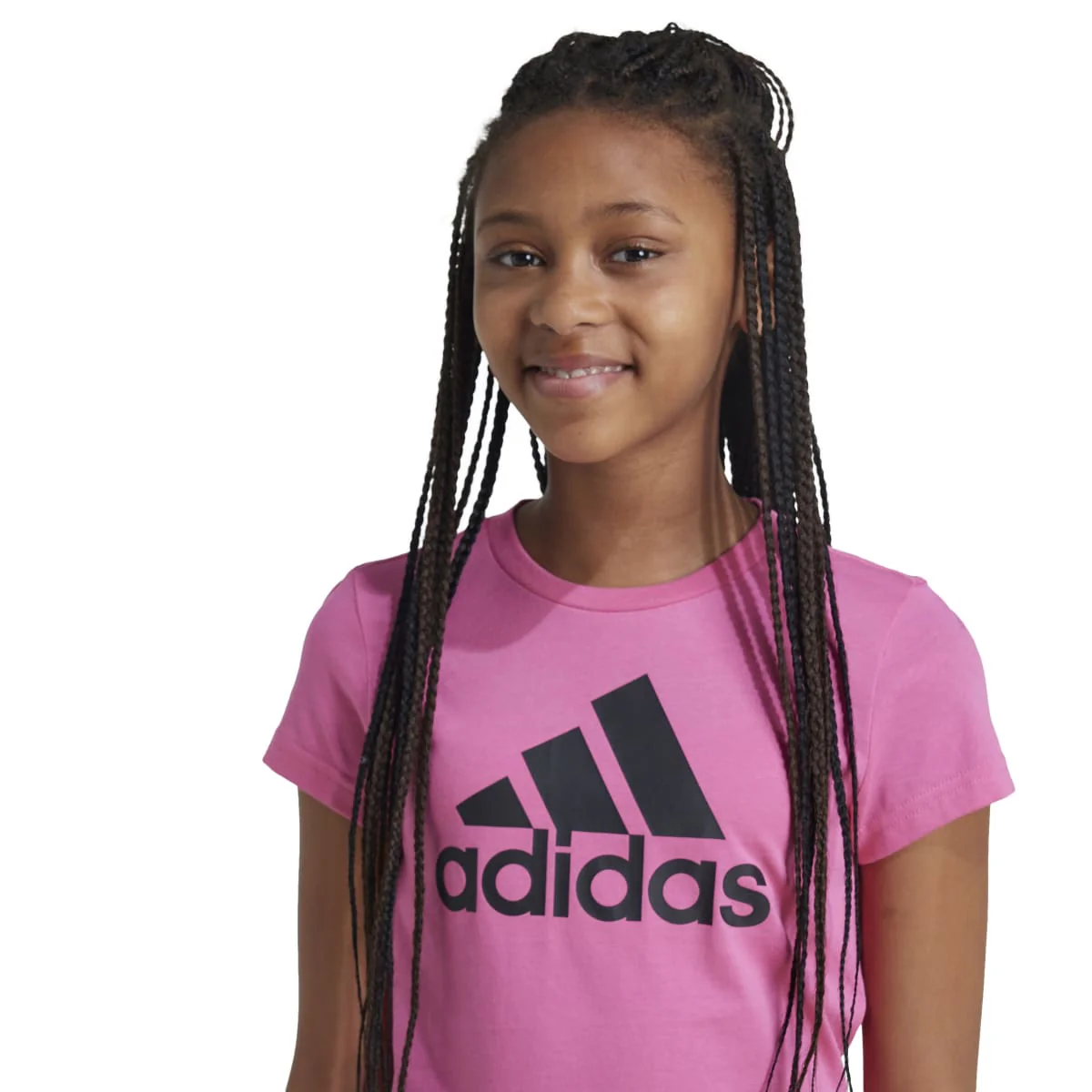 T-shirt rosa bambina Essentials Big Logo Cotton adidas - Image 4