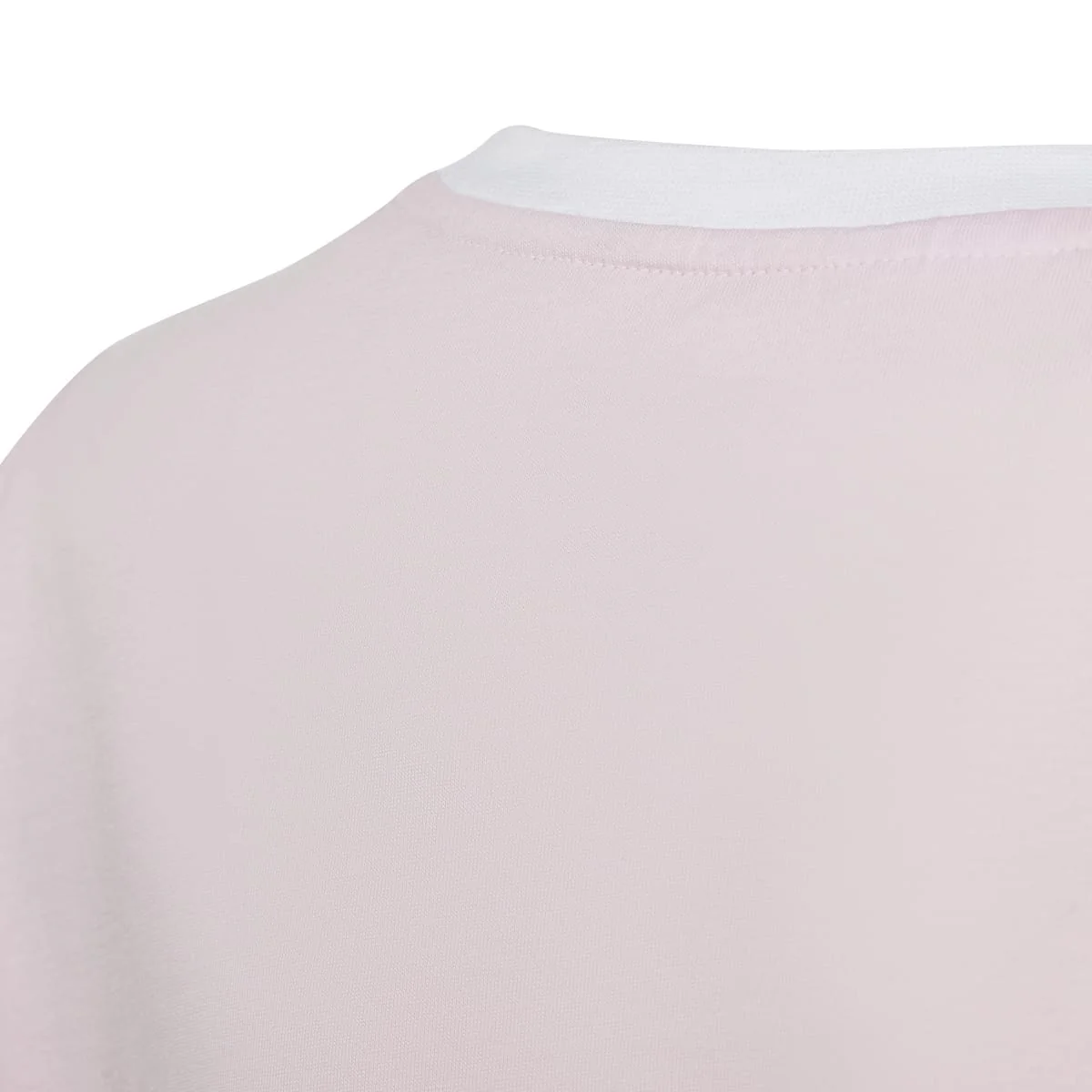 T-shirt rosa chiaro da bambina con strisce bianche adidas Essentials 3-Stripes Loose Fit Boyfriend - Image 3
