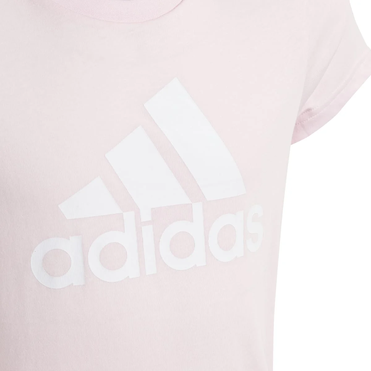 T-shirt rosa da bambina adidas Essentials Big Logo - Image 5