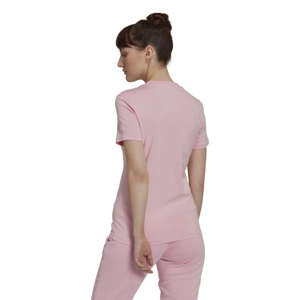 T-shirt rosa da donna adidas LOUNGEWEAR Essentials Slim Logo - Image 2
