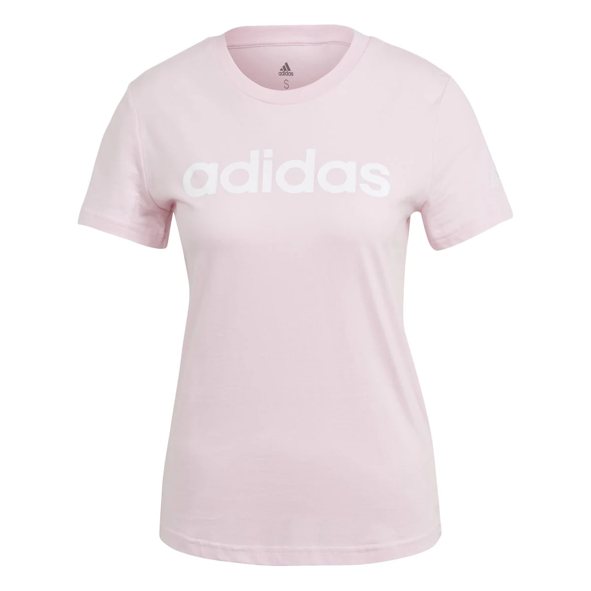 T-shirt rosa da donna con logo adidas Essentials Slim Logo