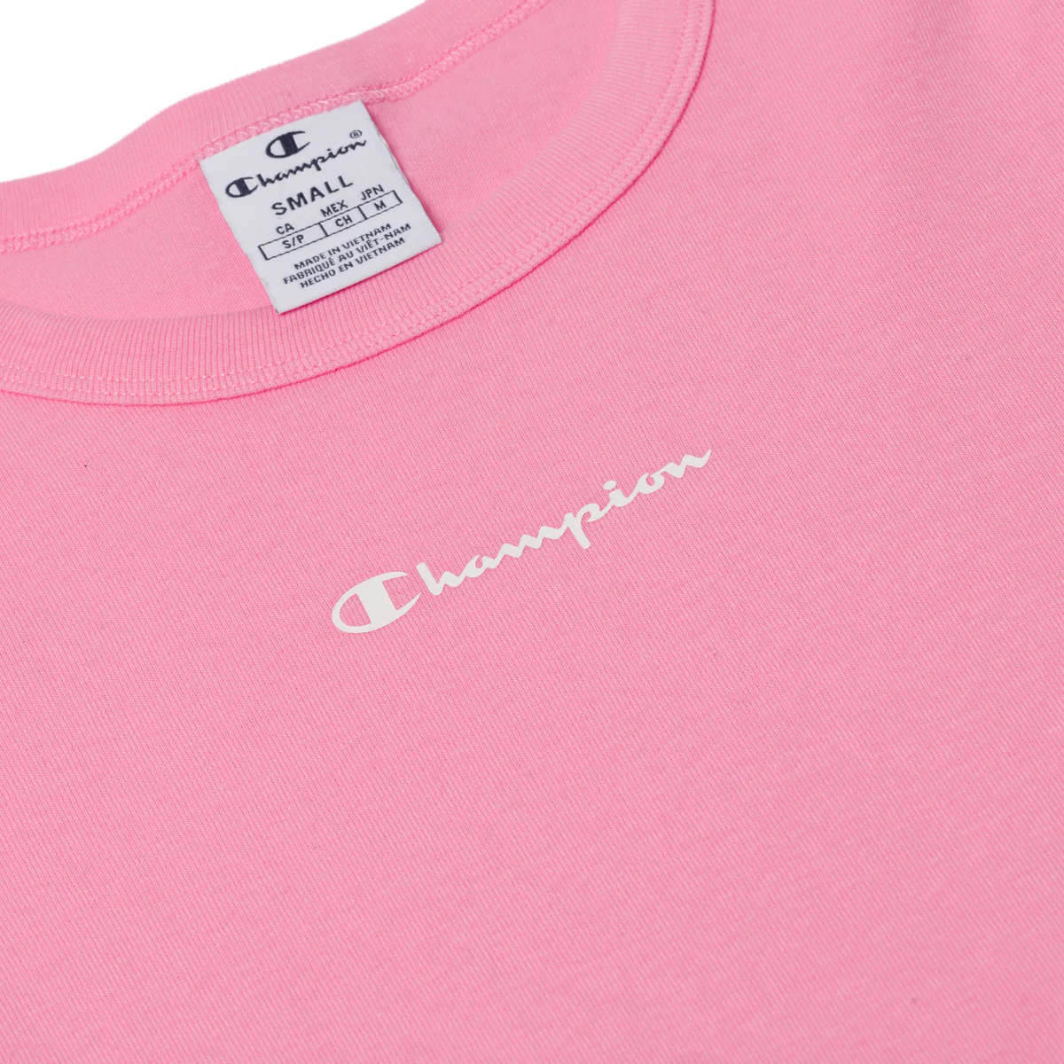 T-shirt rosa da donna con logo Champion - Image 3