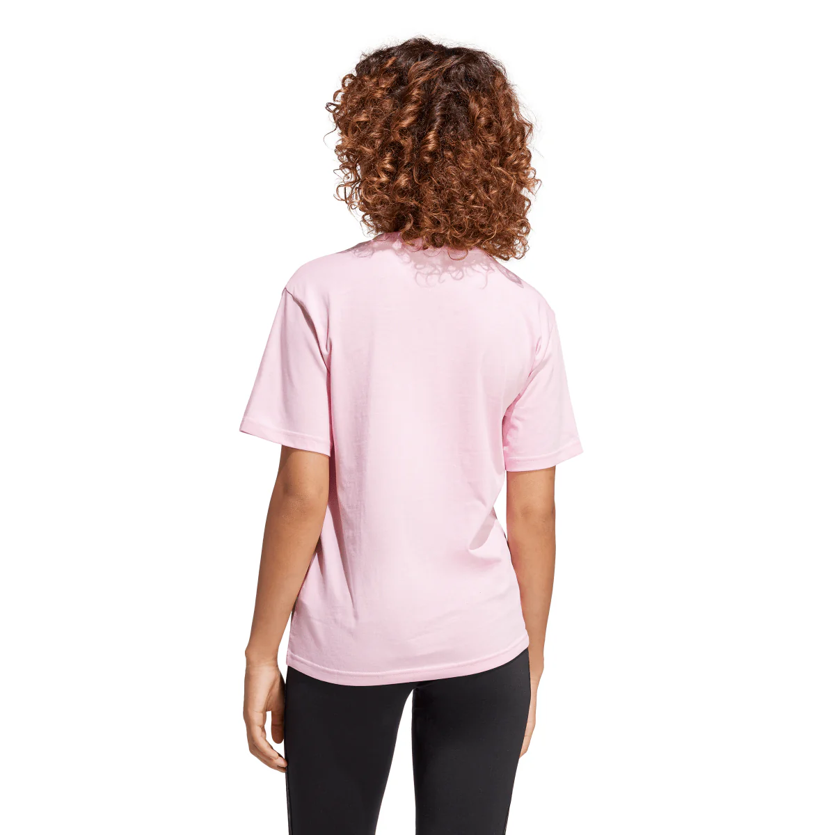 T-shirt rosa da Donna con logo frontale stampato adidas - Image 4