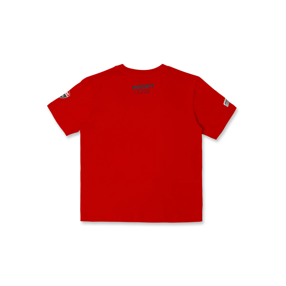 T-shirt Rossa da Bambino con grafiche a tema racing e logo Ducati - Image 2