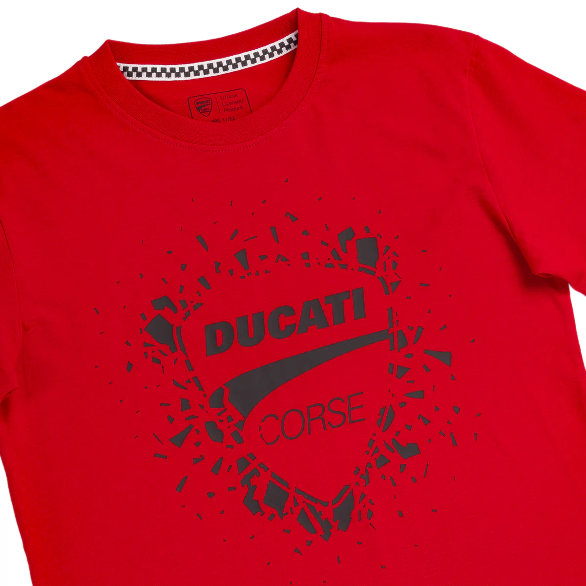 T-shirt rossa da Ragazzo in cotone con stampa Ducati Corse - Image 3