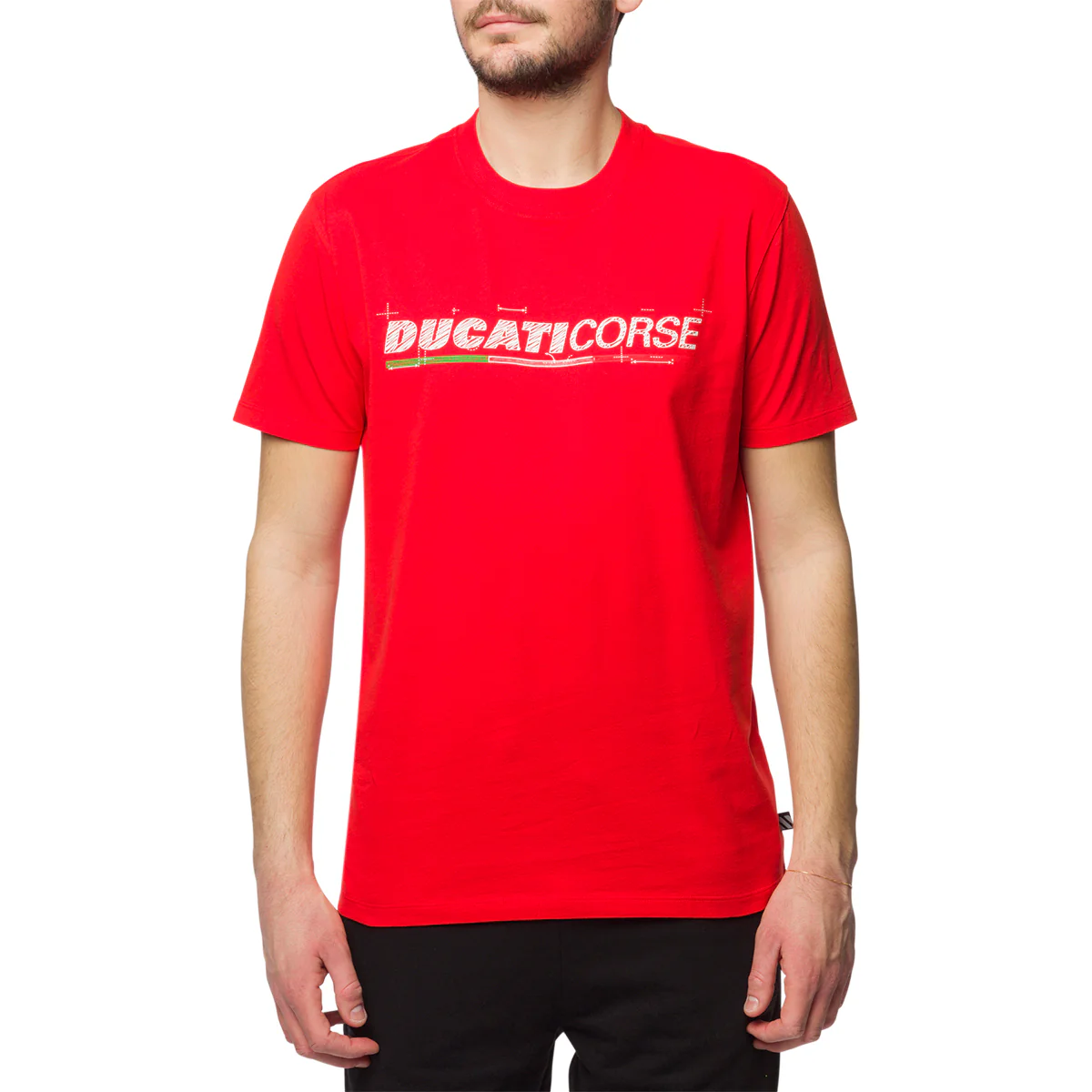 T-shirt rossa da uomo con logo Ducati Corse Edo 2 - Image 2