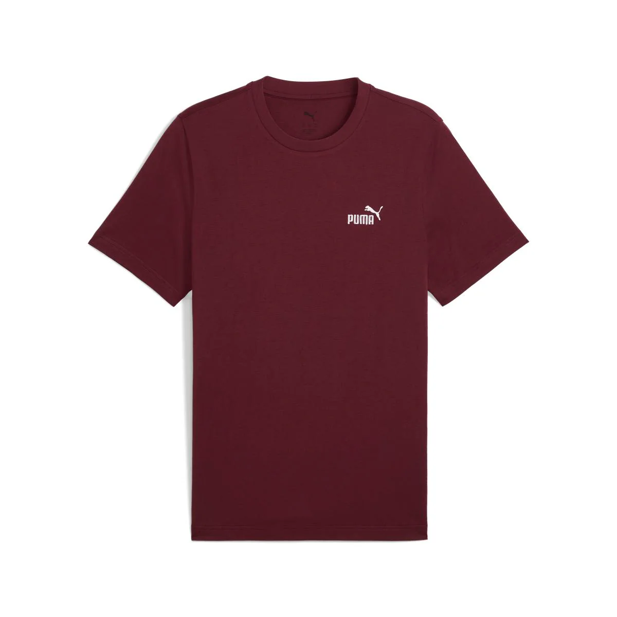 T-shirt rossa da Uomo con logo minimal ESS Small No. 1 Puma