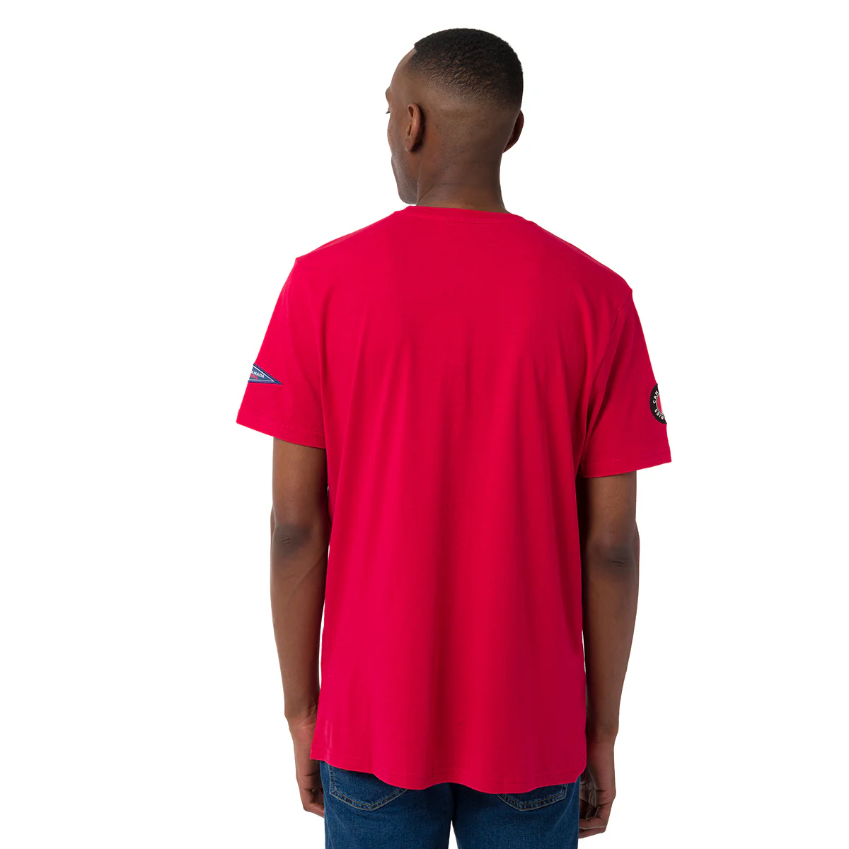 T-Shirt rossa da Uomo con stampa frontale in contrasto Canada Trail - Image 2