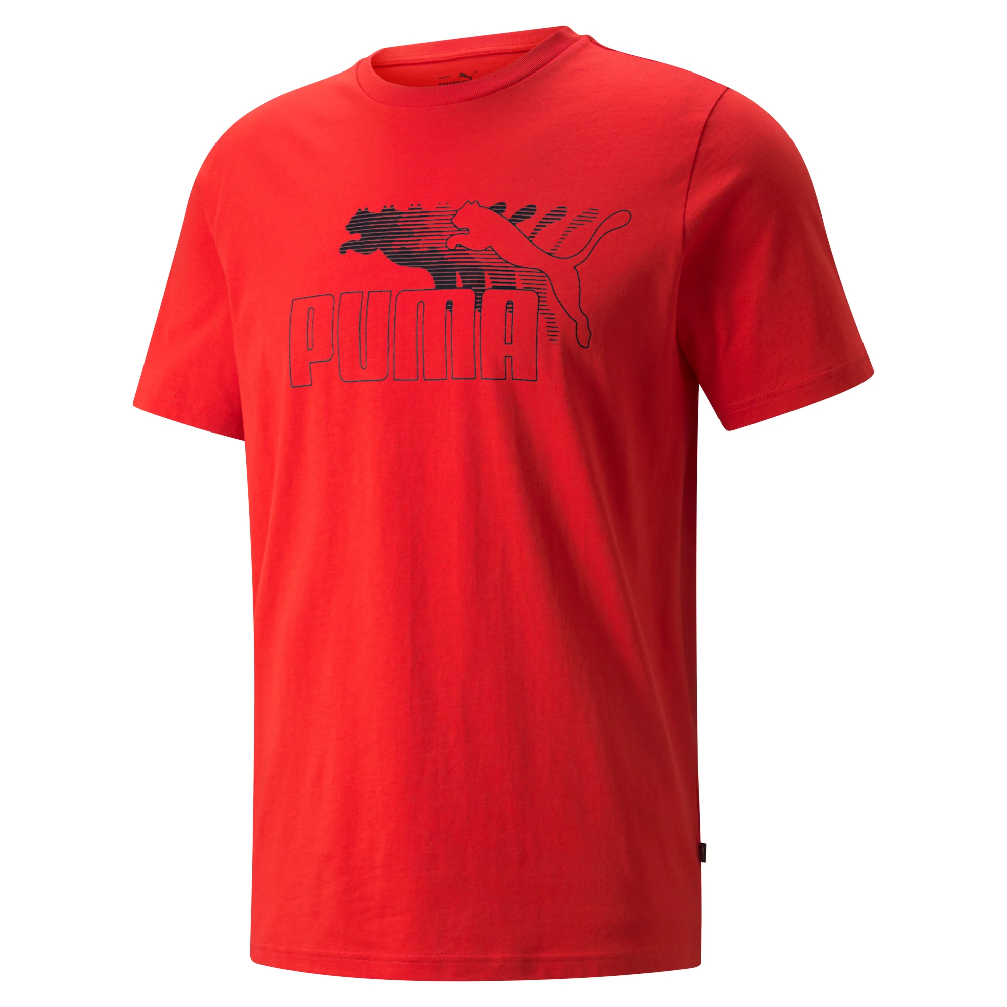 T-shirt rossa da uomo Puma No. 1 Logo Graphic - Image 4